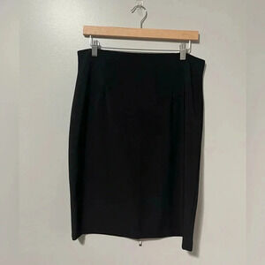 Frank Lyman Black Pencil Skirt Back Full Zip